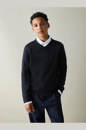 Reiss Earl Jumper Wool Plain, Size: 9