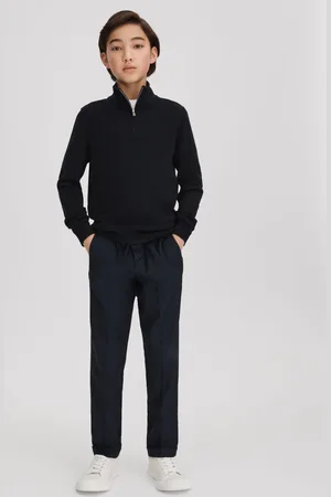 Reiss 3-9 yrs Wool Quarter Zip Jumper, 4
