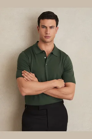 Reiss Merino Wool Short-sleeve Polo Shirt, XS