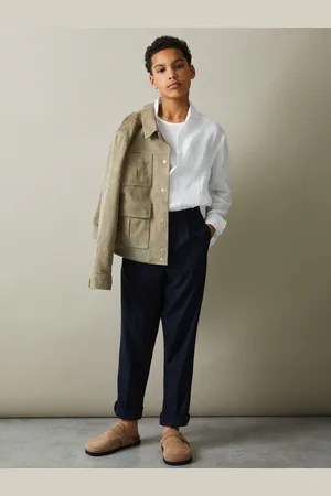 Reiss Ruban Shirt Linen Marl Texture, Size: 9