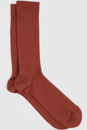 Reiss Cotton-blend Logo-embroidered Socks, S & M