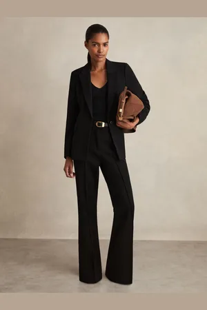 Reiss Petite Flared Suit Trousers, 4