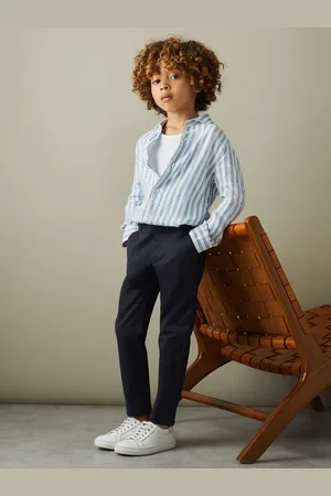 Reiss Pitch Chinos Cotton Plain, Size: 9-10Yrs