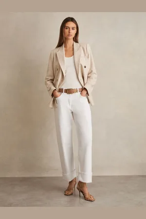 Reiss Straight Leg Turn Up Jeans, 24R