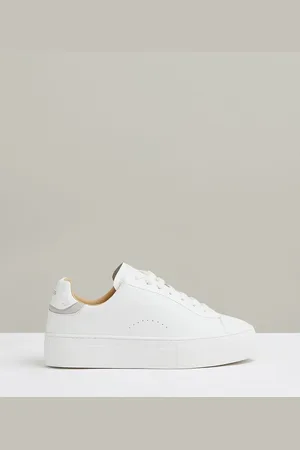 Reiss Francesca Trainers Leather Plain, Size: 5
