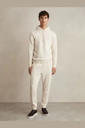 Reiss Interlock Jersey Drawstring Hoodie, XS
