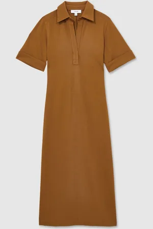Reiss Jersey Open-collar Bodycon Dress, 10