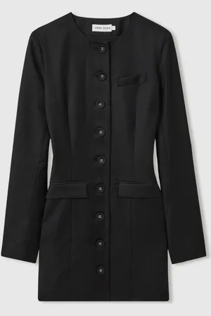 Anna Quan Tailored Button Through Mini, , 10