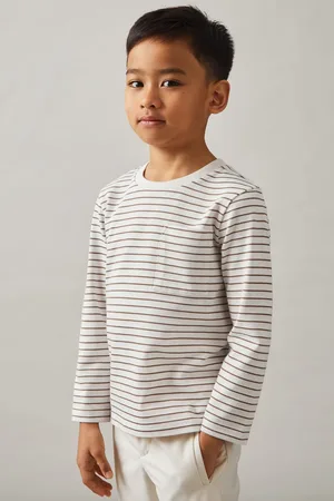 Reiss Off White & camel T-shirt, Q04
