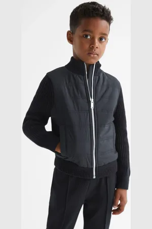 Reiss Trainer Quilted Jacket Cotton Size: 7