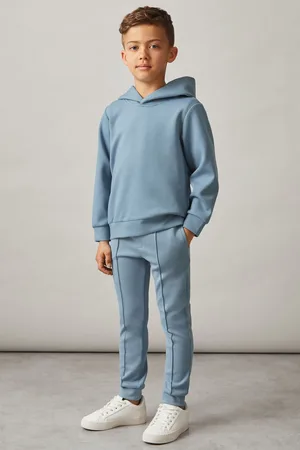 Reiss 3-9 yrs Interlock Jersey Hoodie, 45Y