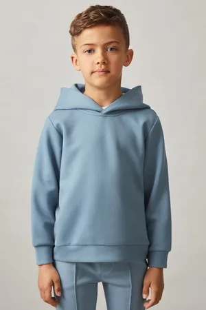 Reiss 9-13 yrs Interlock Jersey Hoodie, Q04