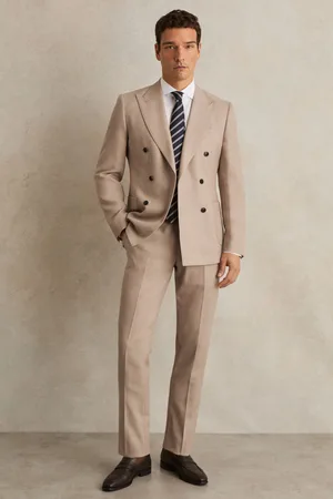 Reiss Wool-blend Slim-fit Suit Trousers, 28
