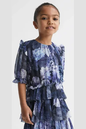 Reiss Henrietta Tiered Dress Printed, Size: 10
