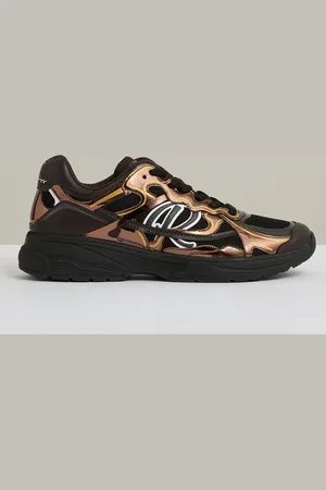 Reiss Overlay Logo Running Trainers, E41