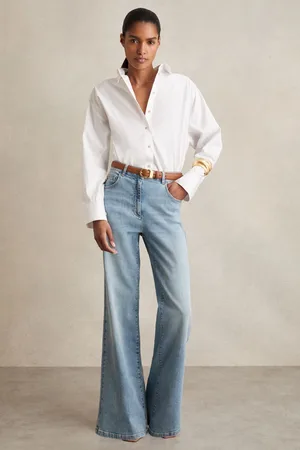Reiss Mid Rise Flared Jeans, 24R