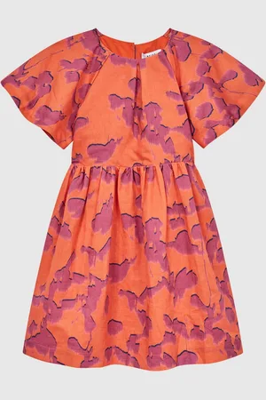 Reiss Jeanie Midi Dress Cotton Printed, Size: 11
