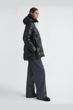 Reiss Shiny Mid Length Puffer Coat, L