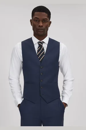 Reiss Wool Single Breasted Slim Fit Waistcoat, 36