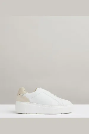 Reiss Leather Slip-on Trainers, X11