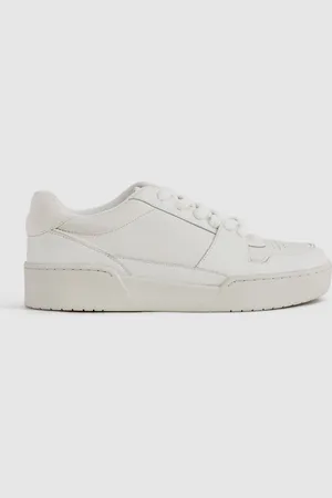 Reiss Leather Lace-up Trainers, 7