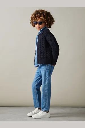 Reiss Fleet Cardigan Cable Knit, Size: K04