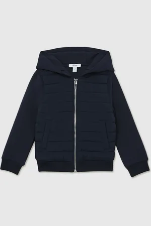 Reiss 13-14 yrs Interlock Hybrid Hooded Puffer Jacket