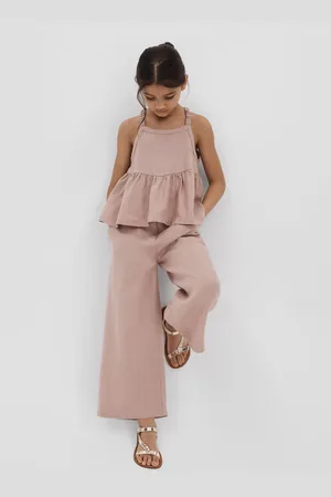 Reiss 9-13 yrs Linen Peplum Top, 9