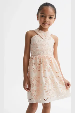 Reiss Callie Cross Back Dress Cotton Floral, Size: 4