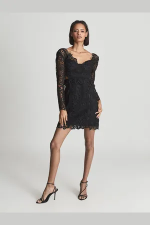 Reiss Lace Bodycon Dress, 12