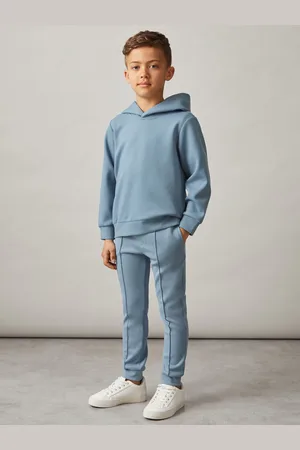 Reiss 3-9 yrs Interlock Jersey Hoodie, 45Y