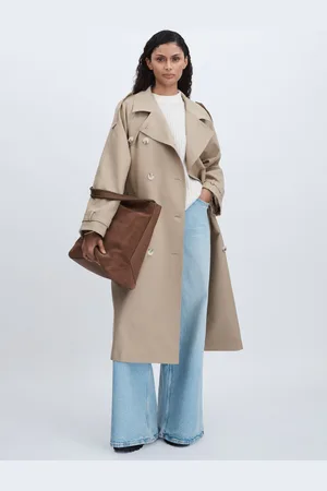 Meotine Cotton-canvas Double-breasted Trench, , XS
