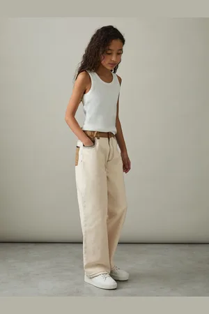 Reiss Colour-block Straight-leg Jeans, 89Y