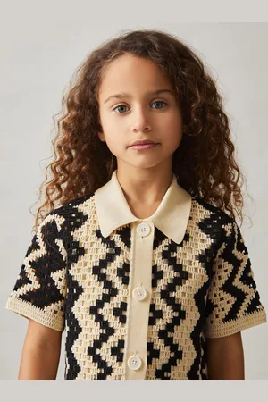 Reiss Cotton-blend Patterned Crochet Dress, Q04