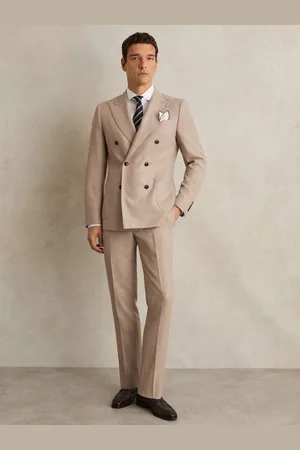 Reiss Slim-fit Wool-blend Double-breasted Suit Blazer, 36R