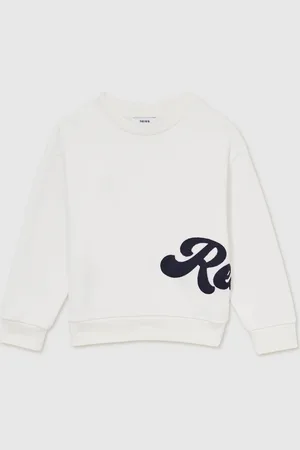 Reiss 13-14 yrs Cotton-blend Logo Script Sweatshirt