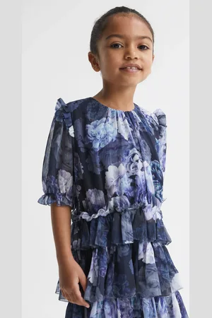 Reiss Henrietta Tiered Dress Printed, Size: 10