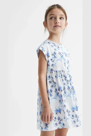 Reiss Dahlia Jersey Dress Cotton Floral Print, Size: 6