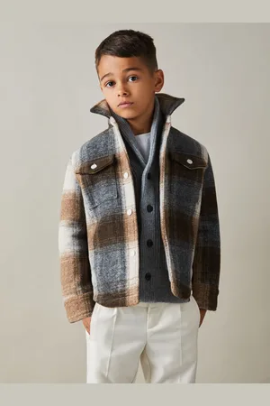 Reiss Marlon Overshirt Checked, Size: 9-13Yrs