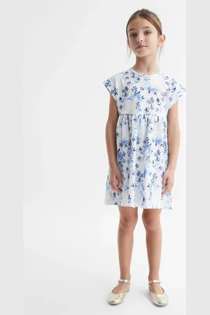 Reiss Dahlia Jersey Dress Cotton Floral Print, Size: 9