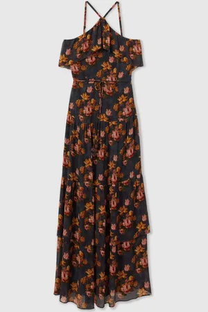 Paige Silk Georgette Floral Print Maxi Dress, , 12
