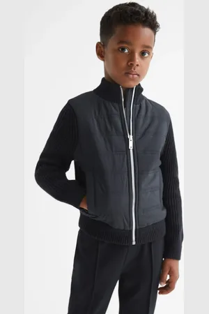 Reiss Trainer Quilted Jacket Cotton Size: 7