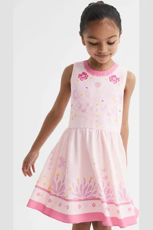 Reiss Mara Sleeveless Dress Floral, Size: 4