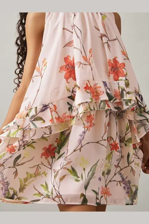 Reiss 9-13 yrs Chiffon Tiered Dress, Q04
