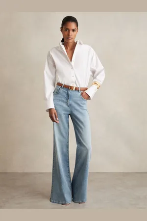 Reiss Mid Rise Flared Jeans, 24R