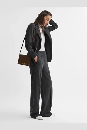 Reiss Double Breasted Wool Blend Suit Blazer, 8