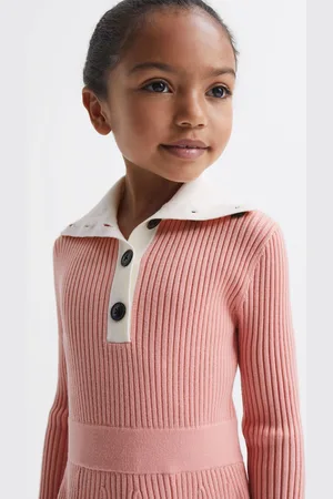 Reiss Malani Mini Dress Colourblock, Pink & white Size: 10