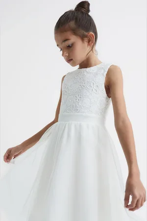 Reiss Kit Tulle Dress Embroidered, Size: 6