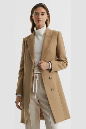 Reiss Wool Blend Mid Length Coat, 4