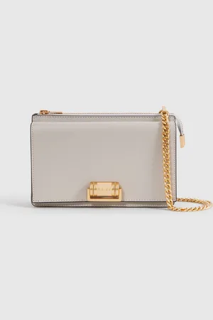 Reiss Leather Chain Crossbody Bag, 13x20cm